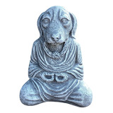 Perro Buda Meditación Perro Estatua Jardín Al Aire Libre Scu