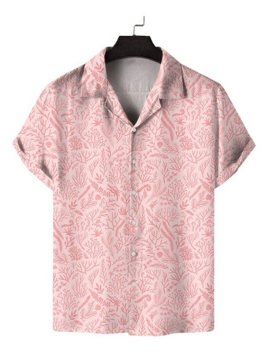 Q Camisa Manga Corta Para Hombre Vacaciones Hawaianas Es