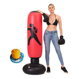  Saco De Boxeo Inflable De Pvc + Bomba De Pie