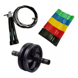 Kit Set De Entrenamiento Meiso Bandas Soga Rueda Abdominales