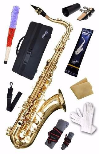 Saxo Tenor Parquer Custom, Estuche, Caña Vandoren, Correa