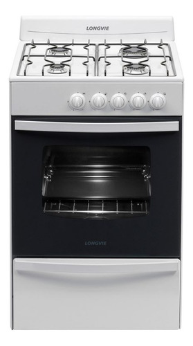 Cocina A Gas 56cm 4h Longvie 13231b/bf Blanco