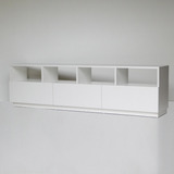 Mueble De Tv Modular Rack Blanco [1] - Moruka Deco