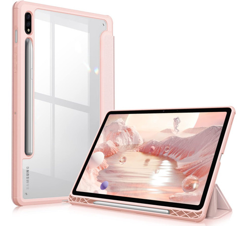 Funda Fintie Para Samsung Galaxy Tab S8 S7 11  Rosa Linea Sm