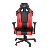 Silla Gamer Känguru K-gx2 Alfa Negra - Rojo Color Negro/rojo Material Del Tapizado Cuero Sintético