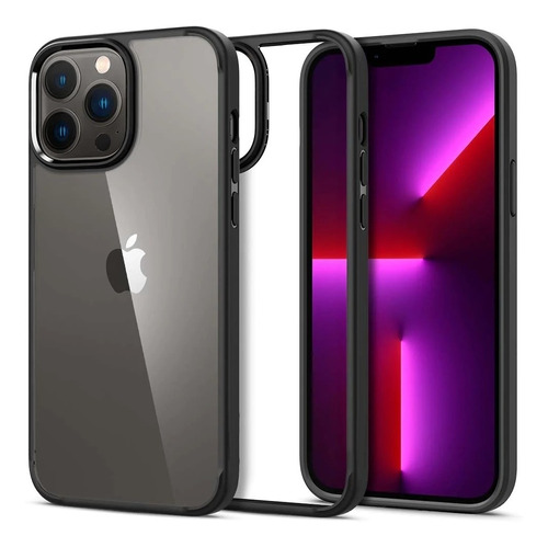 Capa Protetora Silicone Botões Em Metal Luxo Para iPhone