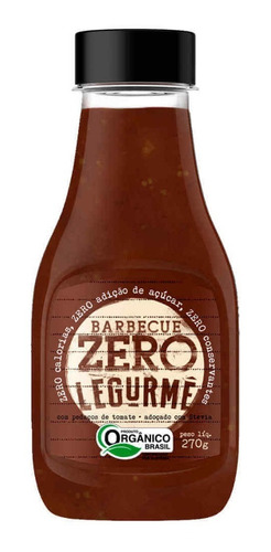 Molho Barbecue Zero Orgânico 270g - Legurmê