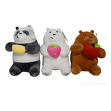 Peluches De Escandalosos Pardo, Panda, Polar 3pz