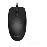 Mouse Cableado Philips M234 Optico Usb 2.0 Pc Notebook Negro