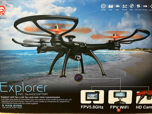 Drone Runqia Toys Quadcopter Rq77-14 Hd Wi-fi 2.4ghz 1 Bater