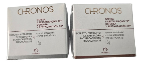 Kit Chronos  70 +  Cremas Antiage Restauracion  15g Cada Una