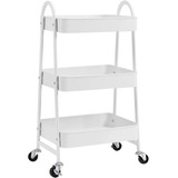 Carrito Organizador Multiusos 3 Niveles Con 360 Metal Ruedas