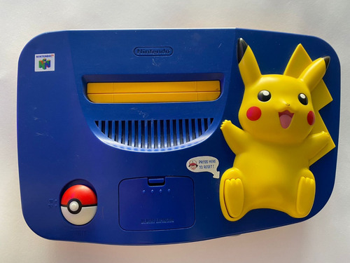 Nintendo 64 Edicion Pikachu Original Excelente Estetica
