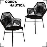Kit 2 Cadeiras Para Sala De Jantar, Cozinha Corda Naútica !!