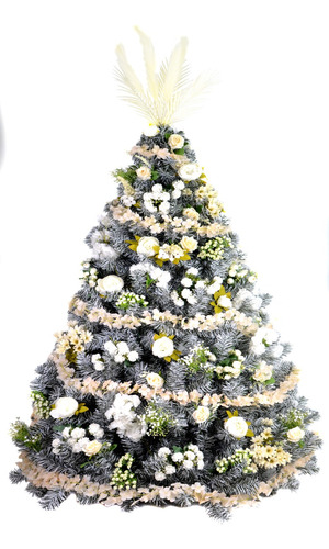 Árbolito De Navidad Bariloche 1,80 M + Kit Floral M4- Sheshu