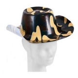  Sombreros De Cotillon De Plasticos Cowboy Camuflado