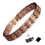 Pulsera Magnetica Cobre Terapia Imanes 3000 Gauss Diseño