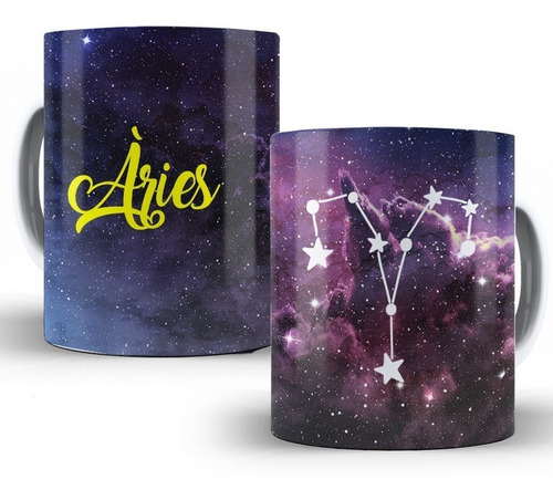 Caneca Signo Aries Zodíaco Horoscopo Ariano Xicara 325ml