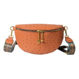 Bolso Bandolera Casual Vintage Para Mujer, Con Ajuste Ancho