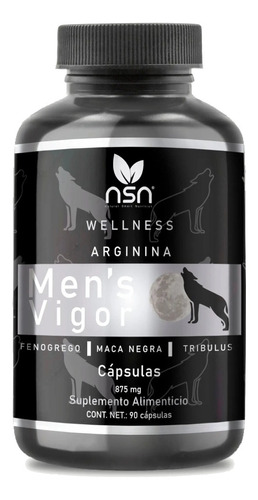 Suplemento En Cápsula Nsn  Wellness Mens Vigor En Pote De 78.75g 90 Un