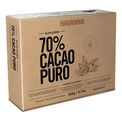 Alfajores De Chocolate Negro 70 Con Dulce De Leche Caja De 4 | Meses sin interés