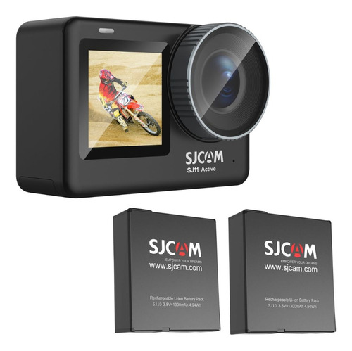 Cámara Deportiva Sjcam 4k 5g 30fps Sj11 Active Y 2 Baterías