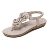 Sandalias Planas Bohemias Casuales Para Mujer Chanclas