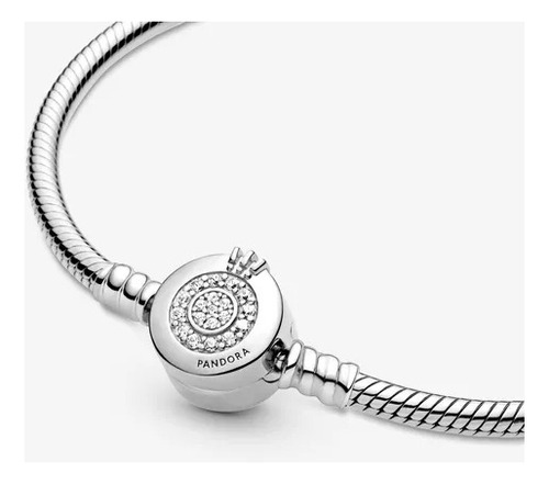 Pulsera Pandora Corona Brillante O Circonias Plata Ale S925