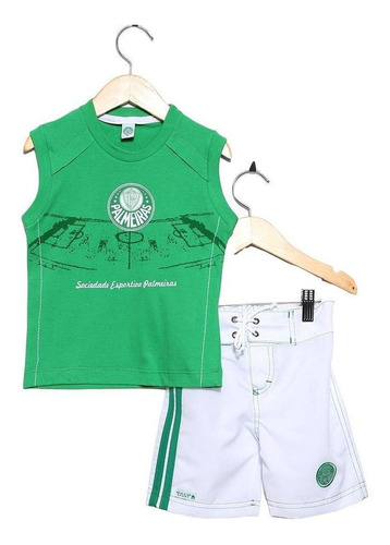 Conjunto Infantil Palmeiras Regata Board Oficial