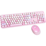 Teclado Y Mousse Inalámbrico Rosa