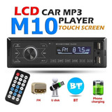Reproductor Mp3 Estéreo Bluetooth 4.0 M10 1 Din Autoradio Pa