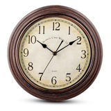 Bernhard Products Reloj De Pared Vintage Silencioso Sin Tict