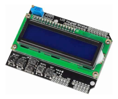 Shield Display Lcd1602 Pantalla Botonera Arduino Nodo