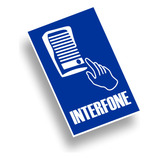 Placa Interfone Pequena 15x10cm - Várias Cores