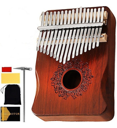 Piano De Dedo, Kalimba Portátil De Madera Con 17 Teclas