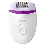 Philips Satinelle Essential Depiladora Con Cable Compacta Mo Color Blanco