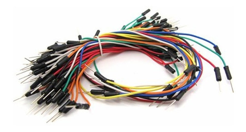 65 Cables Jumper Macho A Macho Para Arduino Protoboard