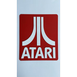 Quadro Placa Logo Atari Decoração Gamer Alto Relevo Geek