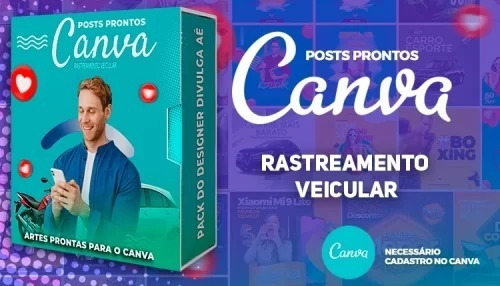 Pack Canva Rastreamento Veicular Artes Editaveis