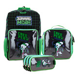 Kit Mochila Lonchera Y Lapicera Chenson Minecraft Binit Niño