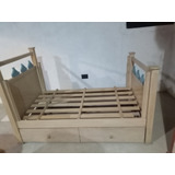 Cama Infantil 1.40 Con Cajonera Doble Usada, Masisa Y Linda