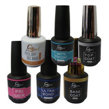 Top Coat Mate, Ultra Bond, Base Coat, Primer, Base Gel. 15ml