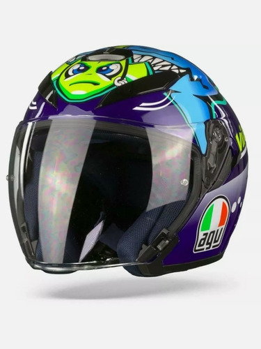 Casco Valentino Rossi Misano Abierto Moto Pista Gp Vr46