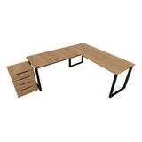 Kit Mesa Em L Para Home Ofice Estilo Industrial