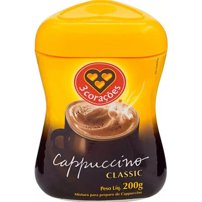 Cappuccino Classic Pote 200g 3 Corações | MercadoLivre