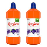 Kit 2 Desinfetante Bruto Lysoform Uso Geral Suave 1l Odor