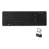 Teclado Táctil Inalámbrico De 2,4 G Con Receptor Usb