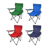 Silla Plegable Camping Playa Picnic Con Porta Vasos