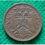 Moneda De 2 Hellers, Pais Austria, 1906. Buen Estado 