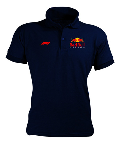 Camisa Gola Polo Red Bull F1 Malha Piquet Camiseta